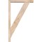 Ekena Millwork Traditional Block Smooth Bracket w/ Offset Brace, Douglas Fir, 3 1/2"W x 18"D x 30"H BKT0402X18X30TRA05SDF - alternate 4